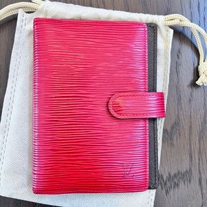 Louis Vuitton Epi Red Leather Agenda (Authentic)
